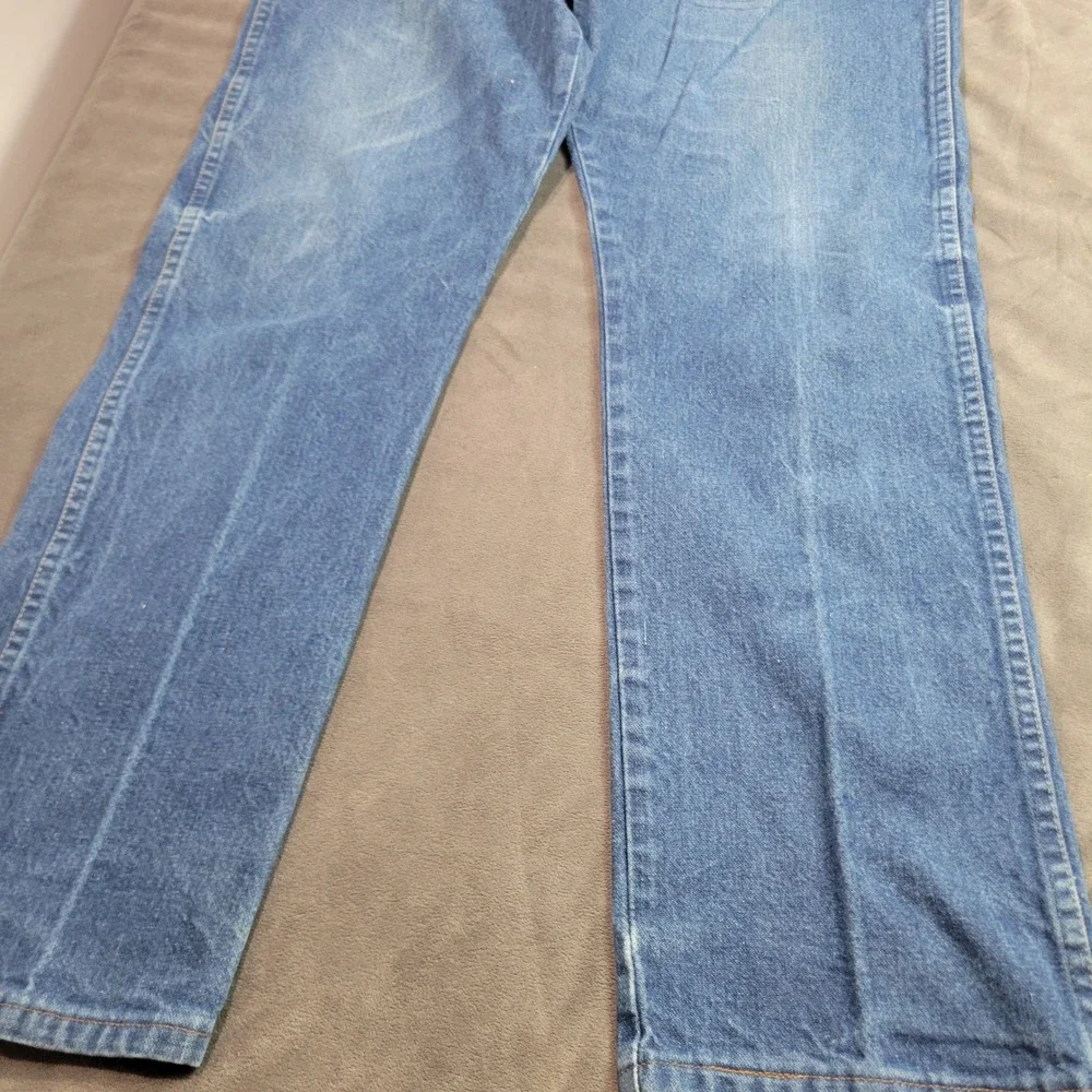 Wrangler Mens Cowboy Cut Straight Leg Jeans Blue Medium Wash 40x32 Vintage Style
